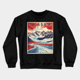 Alaska United States of America Tourism Vintage Poster Crewneck Sweatshirt